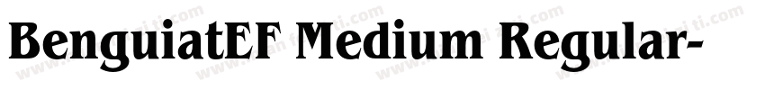 BenguiatEF Medium Regular字体转换